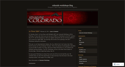 Desktop Screenshot of coloradoworkshops.wordpress.com