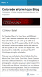 Mobile Screenshot of coloradoworkshops.wordpress.com