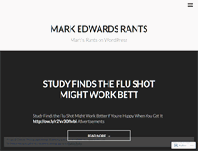 Tablet Screenshot of markedwardsrants.wordpress.com