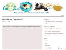 Tablet Screenshot of catinthebed.wordpress.com