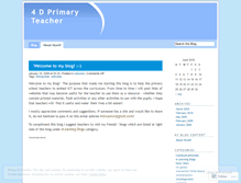 Tablet Screenshot of dteacher.wordpress.com