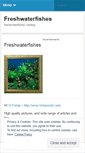 Mobile Screenshot of freshwaterfishes.wordpress.com