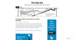 Desktop Screenshot of datanut.wordpress.com