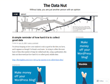 Tablet Screenshot of datanut.wordpress.com