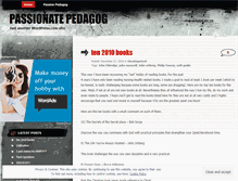 Tablet Screenshot of passionped.wordpress.com