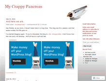 Tablet Screenshot of crappypancreas.wordpress.com