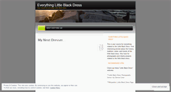 Desktop Screenshot of everythinglittleblackdress.wordpress.com