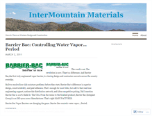 Tablet Screenshot of intermountainmaterials.wordpress.com