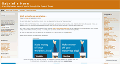 Desktop Screenshot of hornofgabriel.wordpress.com