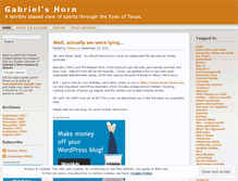 Tablet Screenshot of hornofgabriel.wordpress.com