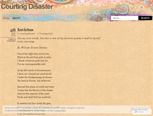 Tablet Screenshot of courtingdisaster.wordpress.com
