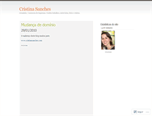 Tablet Screenshot of cristinasanches.wordpress.com