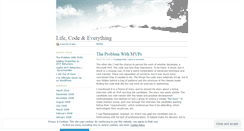 Desktop Screenshot of lifecodeeverything.wordpress.com