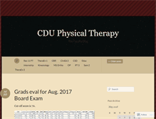 Tablet Screenshot of cdupt.wordpress.com