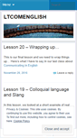 Mobile Screenshot of ltcomenglish.wordpress.com