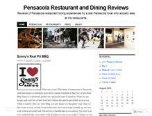 Tablet Screenshot of pensacolarestaurant.wordpress.com