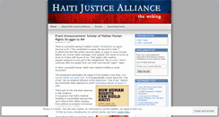 Desktop Screenshot of haitijustice.wordpress.com