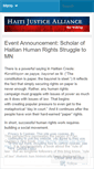 Mobile Screenshot of haitijustice.wordpress.com