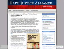 Tablet Screenshot of haitijustice.wordpress.com