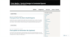 Desktop Screenshot of civicmediatacticaldesign.wordpress.com