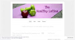 Desktop Screenshot of healthylatina.wordpress.com