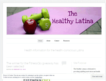 Tablet Screenshot of healthylatina.wordpress.com