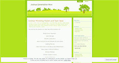 Desktop Screenshot of joshuagenerationnow.wordpress.com
