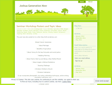 Tablet Screenshot of joshuagenerationnow.wordpress.com