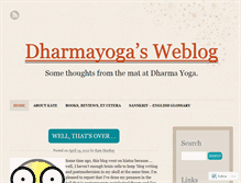 Tablet Screenshot of dharmayoga.wordpress.com