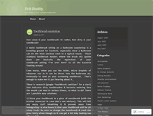 Tablet Screenshot of fithealthy.wordpress.com