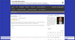 Desktop Screenshot of inocuidadalimentaria.wordpress.com