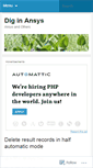 Mobile Screenshot of ansystor.wordpress.com