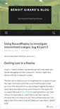 Mobile Screenshot of benoitgirard.wordpress.com