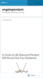Mobile Screenshot of angelspendant.wordpress.com