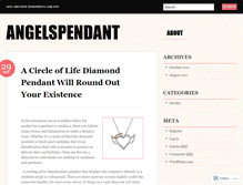 Tablet Screenshot of angelspendant.wordpress.com