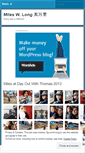Mobile Screenshot of mileswlong.wordpress.com