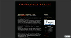 Desktop Screenshot of chandra61.wordpress.com