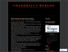 Tablet Screenshot of chandra61.wordpress.com
