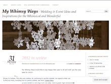 Tablet Screenshot of mywhimsyways.wordpress.com