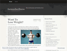 Tablet Screenshot of focusedwellness.wordpress.com