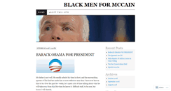 Desktop Screenshot of blackmenformccain.wordpress.com