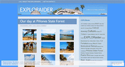 Desktop Screenshot of exploraider.wordpress.com