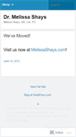 Mobile Screenshot of drmshays.wordpress.com
