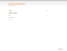 Tablet Screenshot of clubedaeletronica.wordpress.com