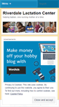 Mobile Screenshot of lactationcenter.wordpress.com