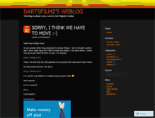 Tablet Screenshot of dartsfilmz.wordpress.com