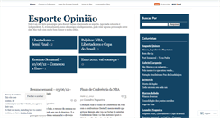 Desktop Screenshot of esporteopiniao.wordpress.com