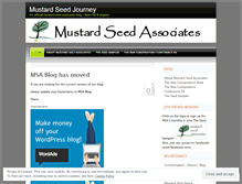 Tablet Screenshot of mustardseedjourney.wordpress.com