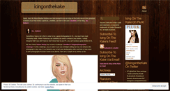 Desktop Screenshot of icingonthekake.wordpress.com