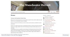 Desktop Screenshot of manchesterhermit.wordpress.com